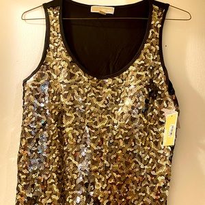 Beautiful Michael Kors gold sequin tank top! BRAND NEW!